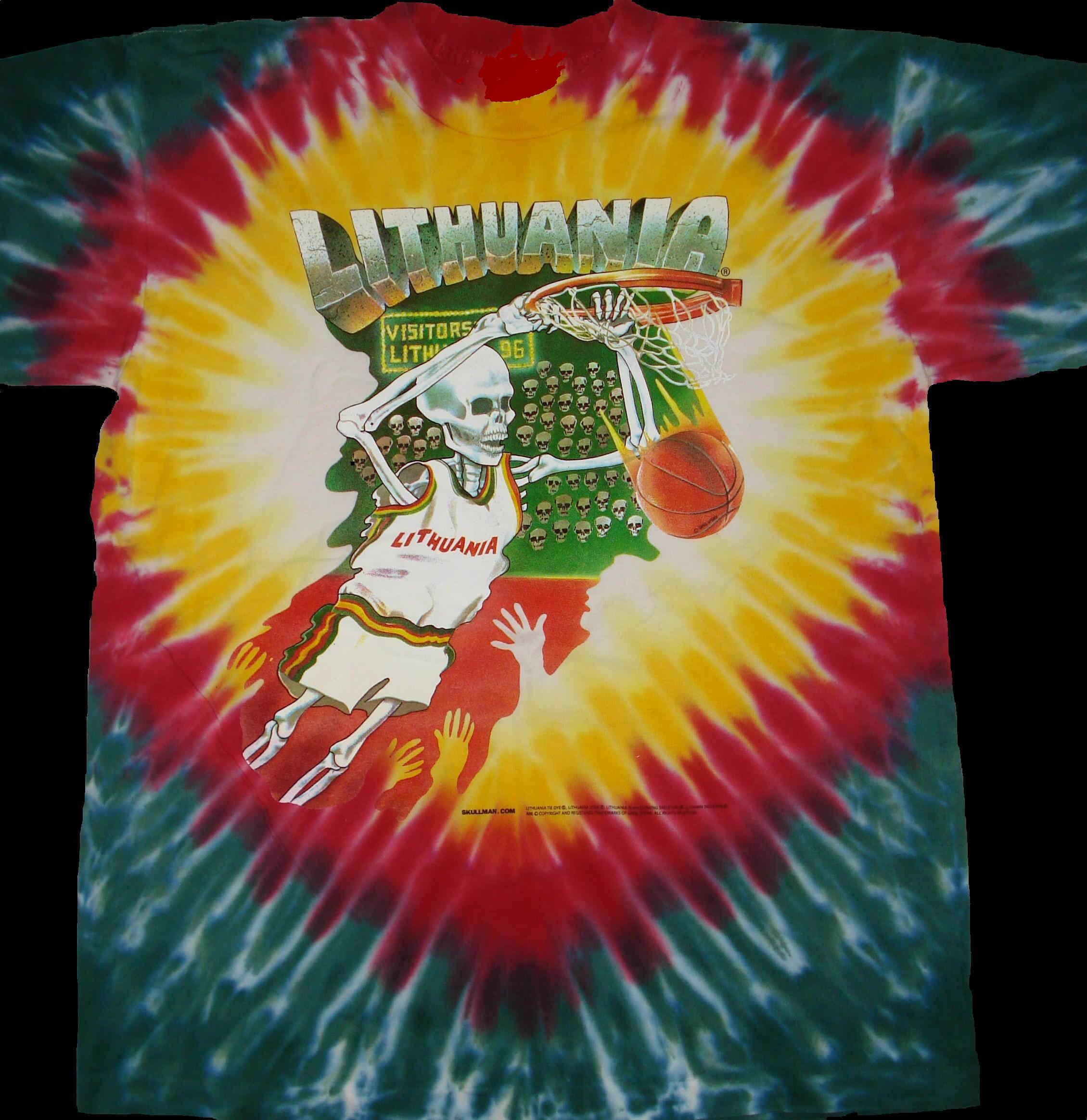 Lithuania tie dye t-shirts